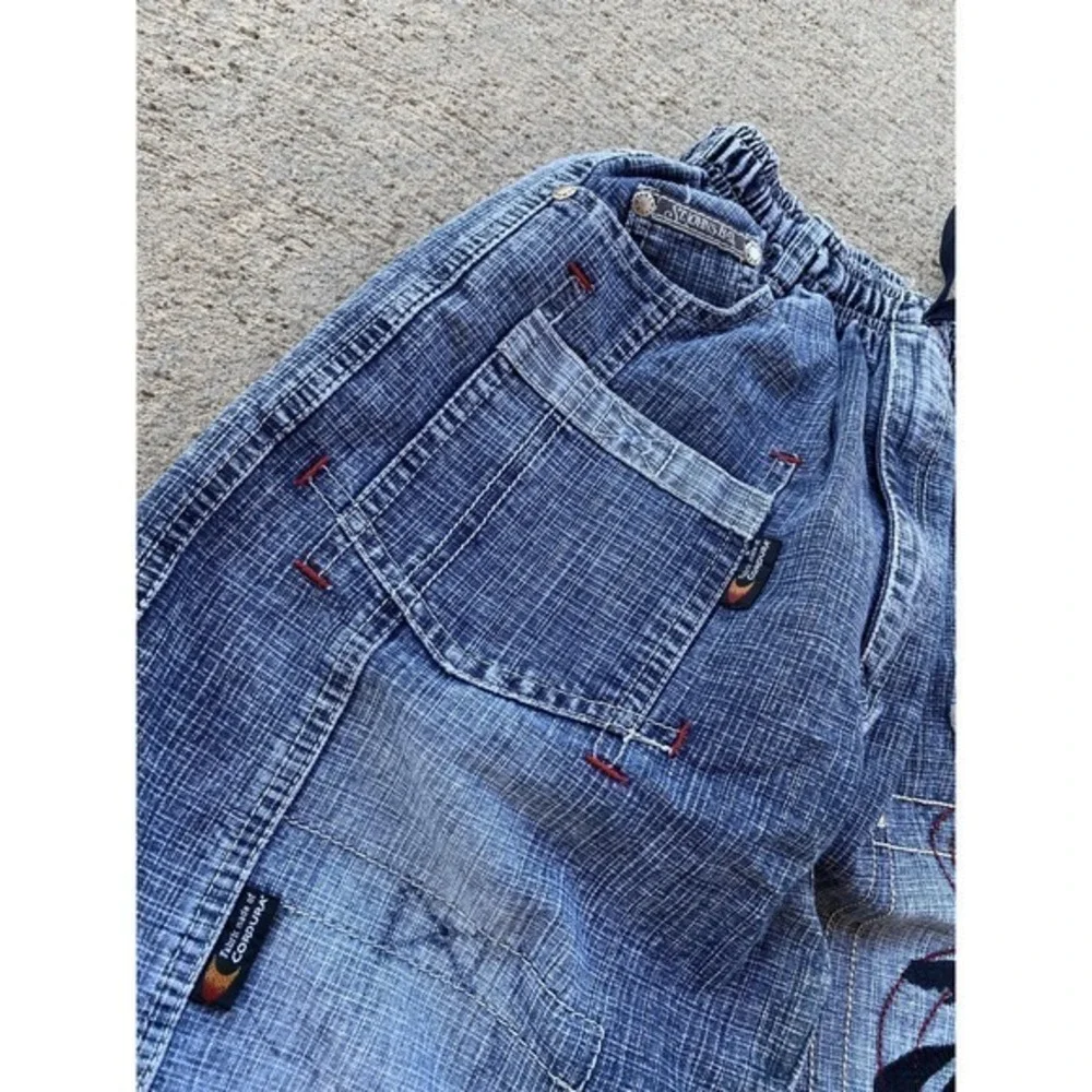 St Johns Bay Shorts‎ Boys Small Denim Cargo Cordura Elastic Waist Outdoor Rugged